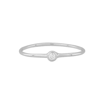 Sterling Silver CZ Ring Size 7