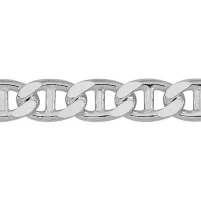 Sterling Silver 4.6mm Curbed Marine Chain Footage