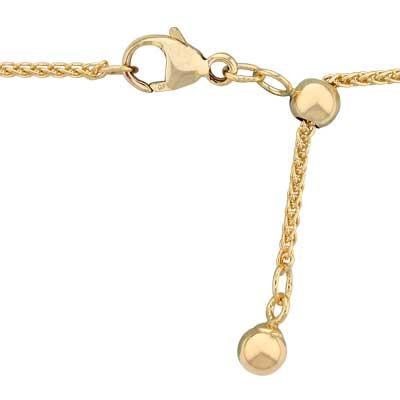 Gold-Filled Adjustable Spiga Wheat Chain Necklace