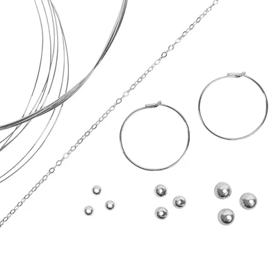 Sterling Silver Wire Hoop Earring Making Kit