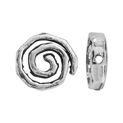 Sterling Silver Spiral Bead