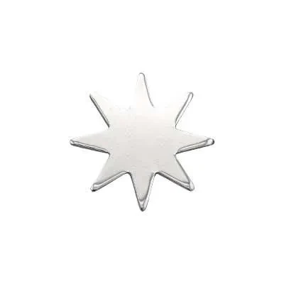Sterling Silver Sun Starburst Solder Ornament