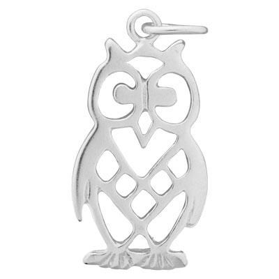 Sterling Silver Owl Charm