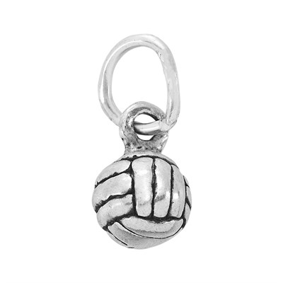 Sterling Silver Solid Volleyball Charm