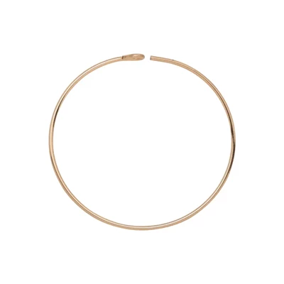 Gold-Filled 22mm Wire Beading Hoop Earrings
