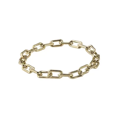 Gold-Filled Flexi Paperclip Chain Ring Size 7
