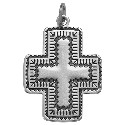 Sterling Silver Southwest Cross Pendant