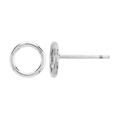 Sterling Silver 7mm Circle Post Earring