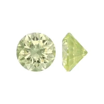 6mm Cubic Zirconia Lime Green CZ