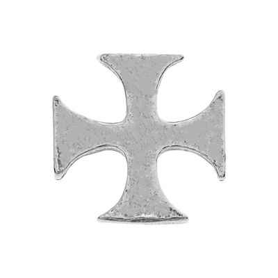 Sterling Silver Oxidized Maltese Cross Solder Ornament