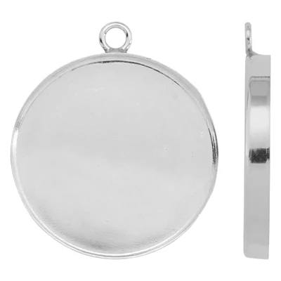 Sterling Silver USA 24mm Bezel Pendant Setting