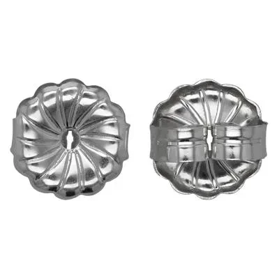 Sterling Silver Large Premium Earring Clutches