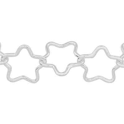 Sterling Silver Star Chain Footage