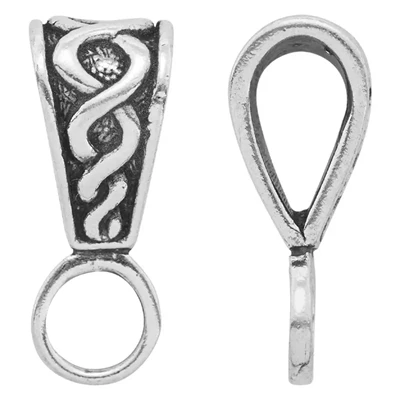 Sterling Silver Roped Standard Bail