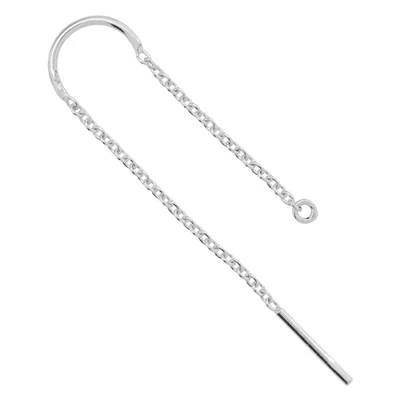 Sterling Silver Fixed Arch Balanced Ear Threads