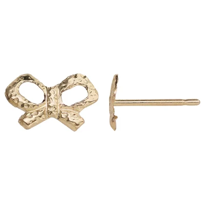 Gold-Filled Bow Post Earrings
