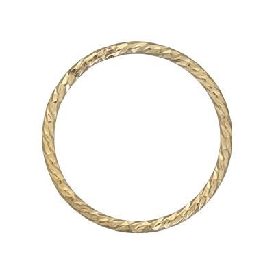 Gold-Filled 15mm Sparkle Wire Circle Link
