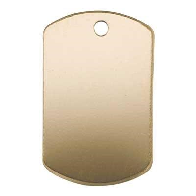 Gold-Filled Dog Tag Blank