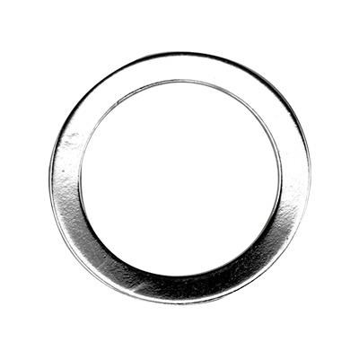 Sterling Silver 16mm Flat Circle Washer Link