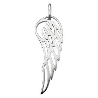 Sterling Silver Large Wing Outline Charm
