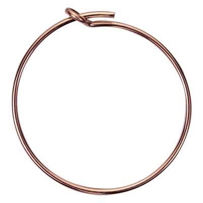 Rose Gold-Filled 20mm Wire Beading Hoops