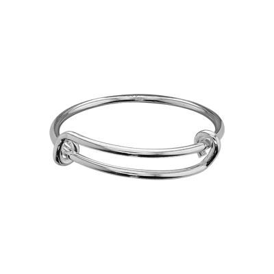 Sterling Silver Adjustable Wire Ring Size 6-8