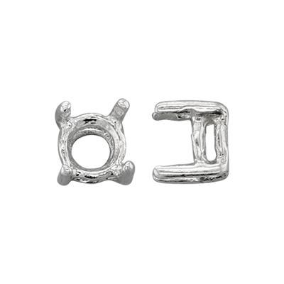 Sterling Silver 6mm Cast Prong Setting Head