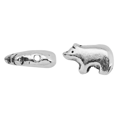 Sterling Silver Bear Fetish Bead