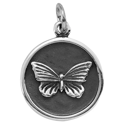 Sterling Silver Butterfly Charm in a Frame