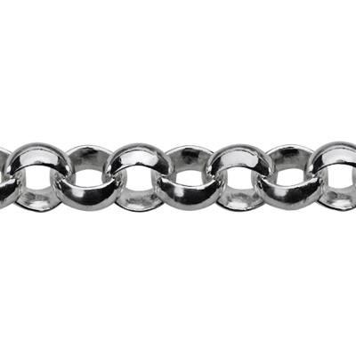 Sterling Silver 4.1mm Rolo Chain Footage