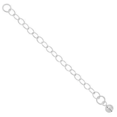 Sterling Silver 2 inch Cable Chain Extender 4mm Ball