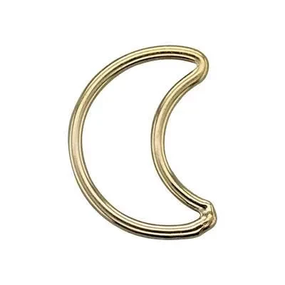 Gold-Filled Crescent Moon Wire Link