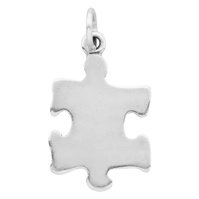 Sterling Silver Puzzle Piece Charm