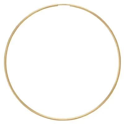 Gold-Filled 60mm Endless Hoop Earrings