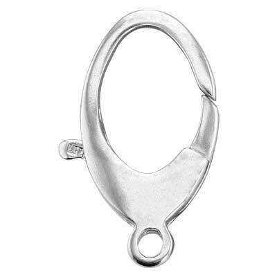 Sterling Silver Large Oval Lobster Clasp