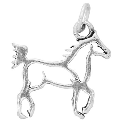 Sterling Silver Horse Outline Charm