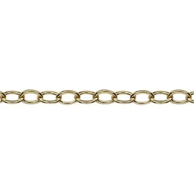 Gold-Filled 1.6mm Flat Cable Chain Footage