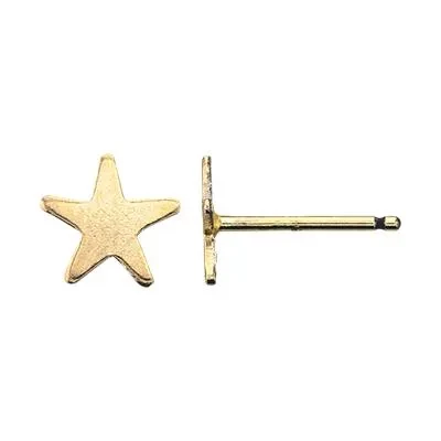 Gold-Filled Star Post Earrings
