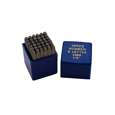 Number Letter Metal Stamp Set