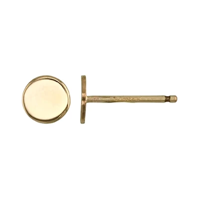 Gold-Filled Circle Post Earring