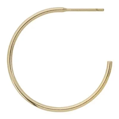Gold-Filled 25mm Hoop Post Earrings
