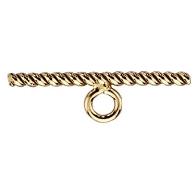 Gold-Filled Twisted Toggle Bar