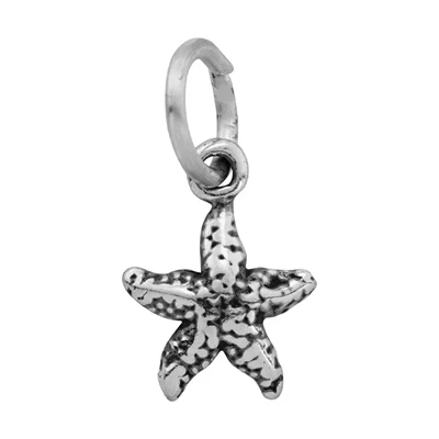 Sterling Silver Cast Tiny Starfish Charm