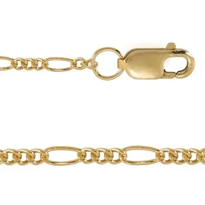 Gold-filled 18 inch Small Figaro Chain