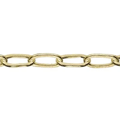 Gold-Filled 2.3mm Drawn Flat Cable Chain Footage
