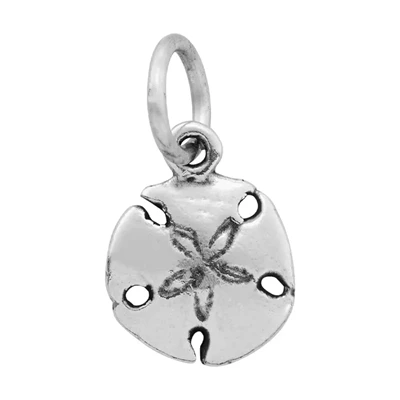 Sterling Silver Cast Tiny Sand Dollar Charm
