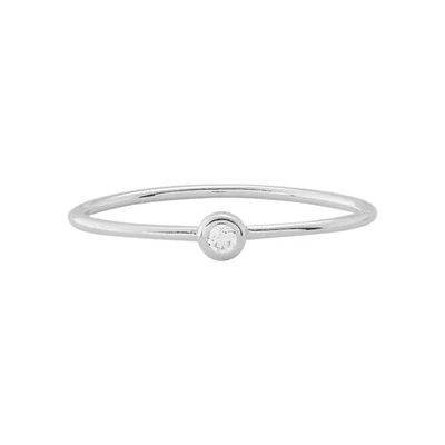 Sterling Silver CZ Ring Size 8