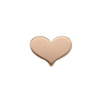 Rose Gold-Filled Small Heart Blank