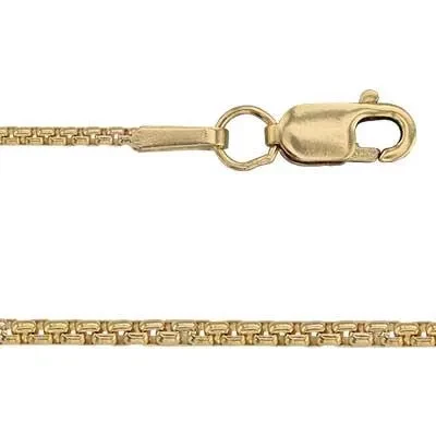 Gold-Filled 18 Inch 1.1mm Round Box Chain