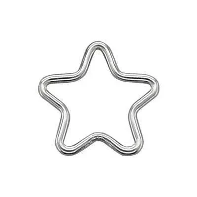 Sterling Silver Small Star Wire Link